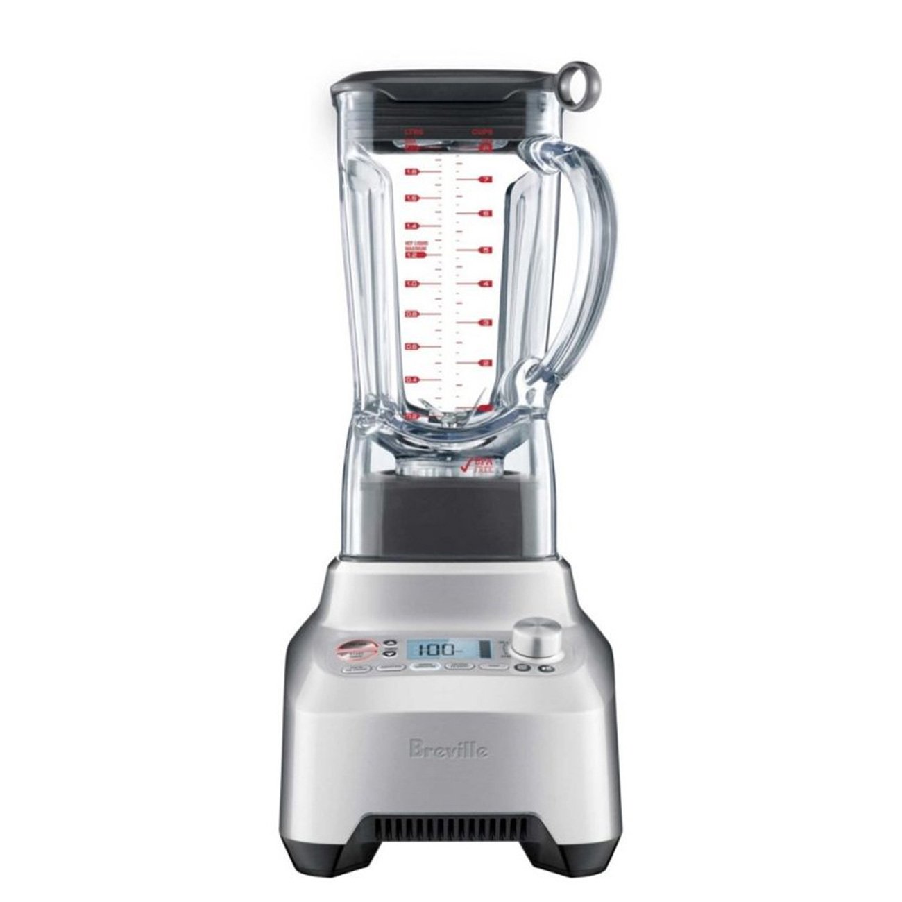 Breville the Boss BBL910XL in Brushed Stainless Steel with its 68-ounce Tritan jug.