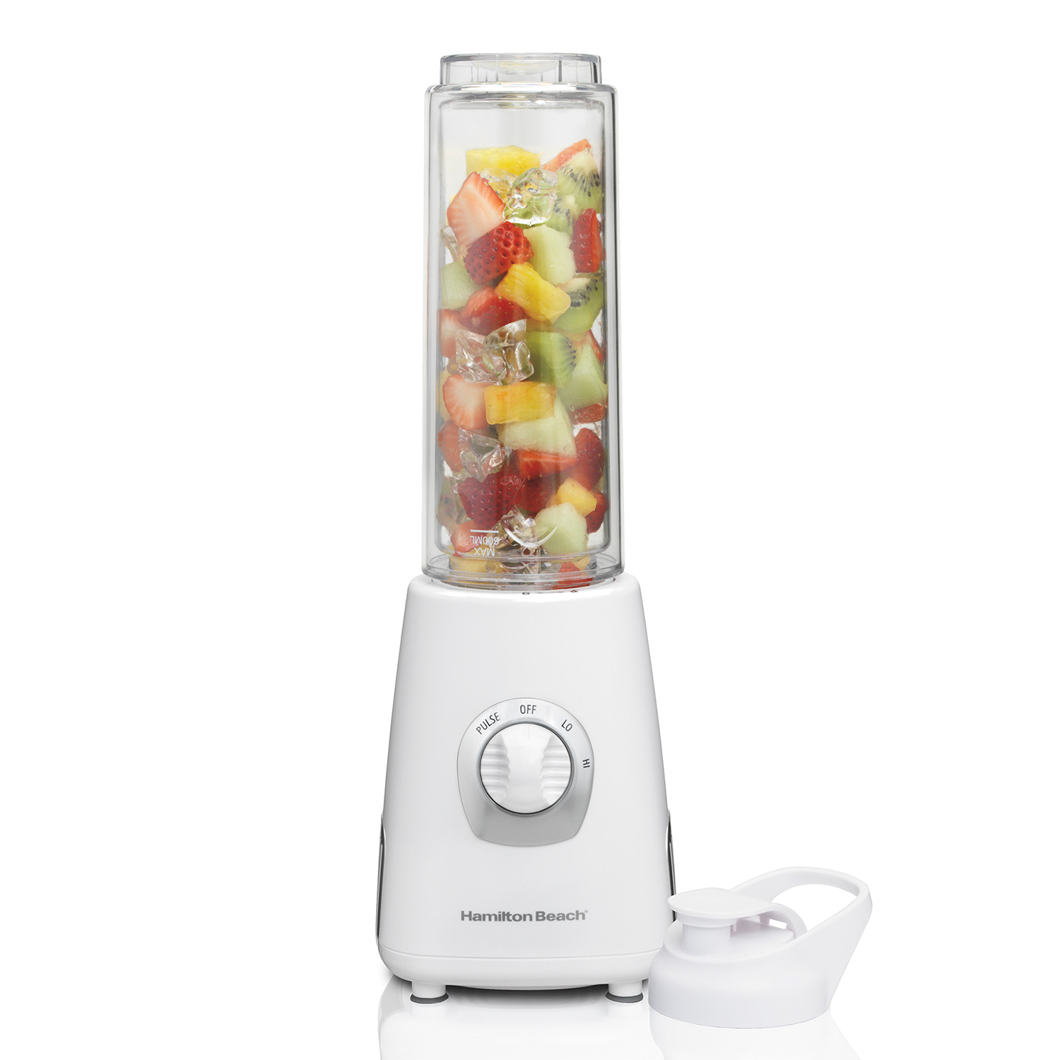 Hamilton Beach Go Sport 51142 white base and nominal 20-ounce double-wall blending jar