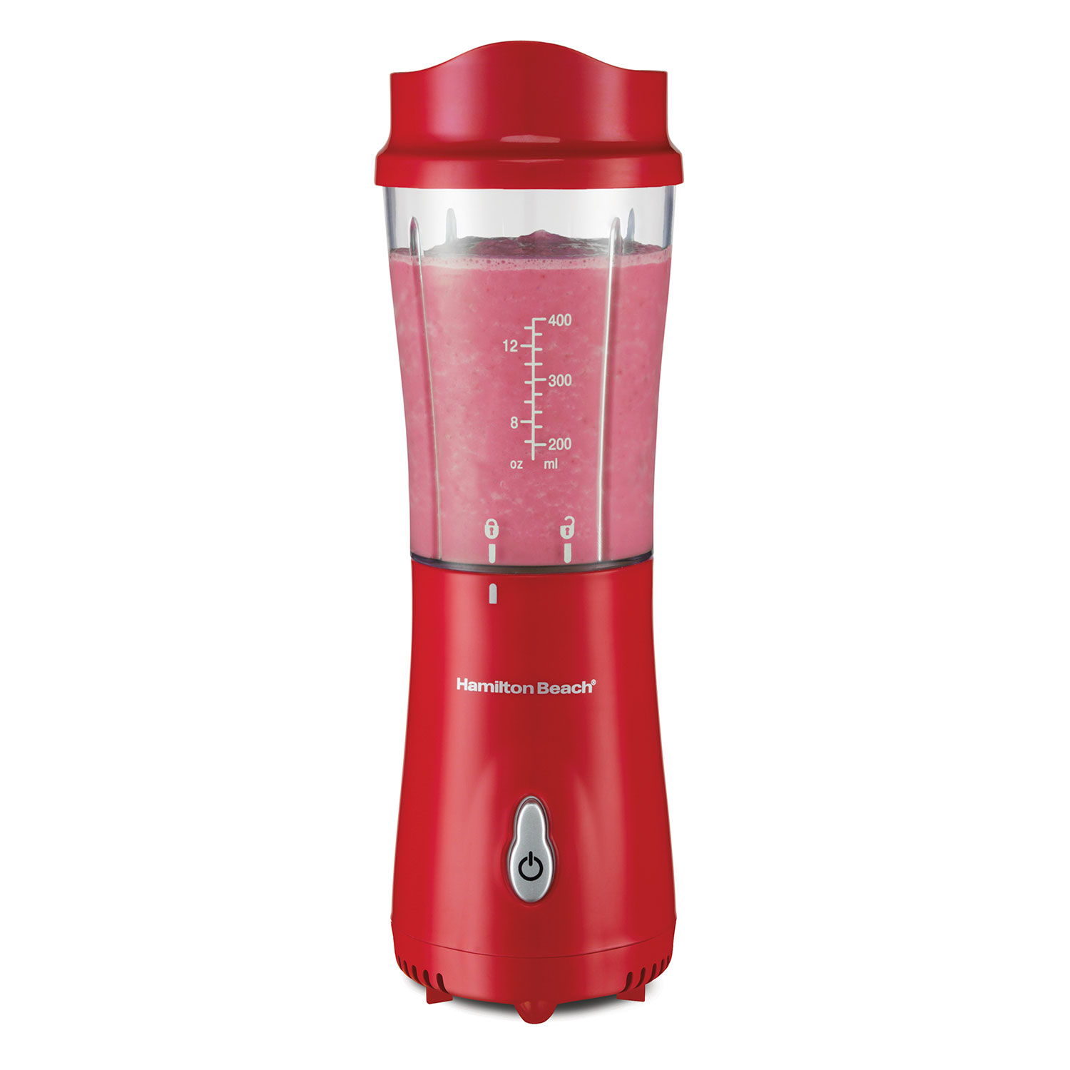Red Hamilton Beach personal blender image linked by the 51101RV and 51101RG pages