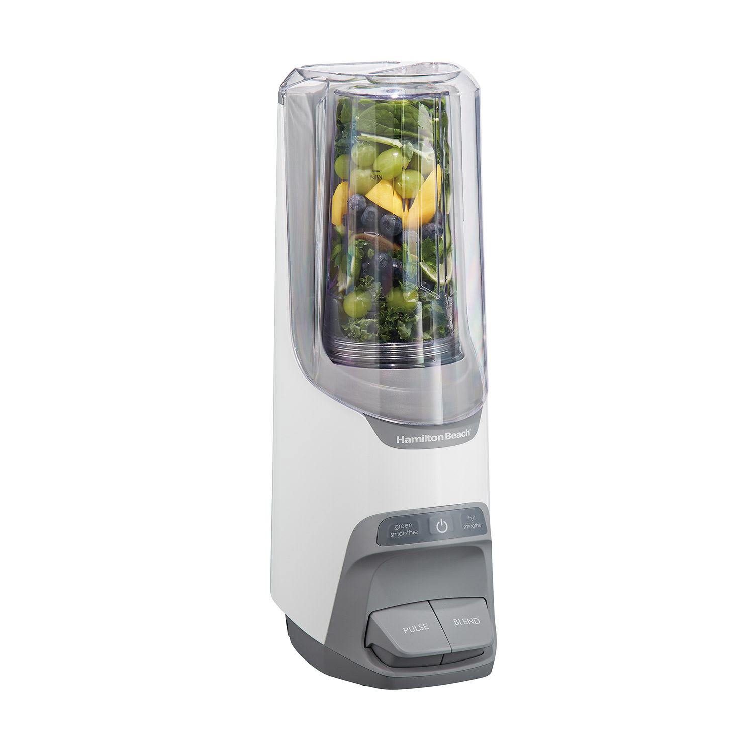 Hamilton Beach Power Blender model 53625 manufacturer page-linked reference with a personal jar and swing-out sound shield.