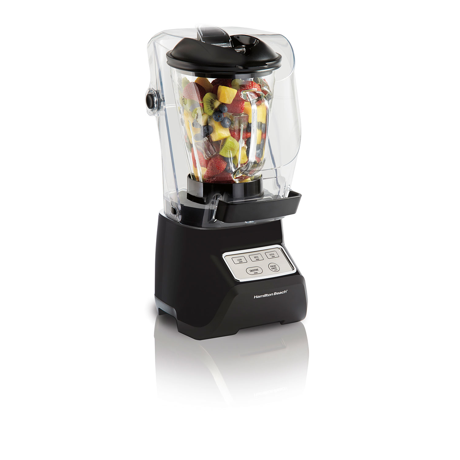 Hamilton Beach Sound Shield 950 Blender 53604 manufacturer page-linked reference showing its jar package and hinged sound shield.