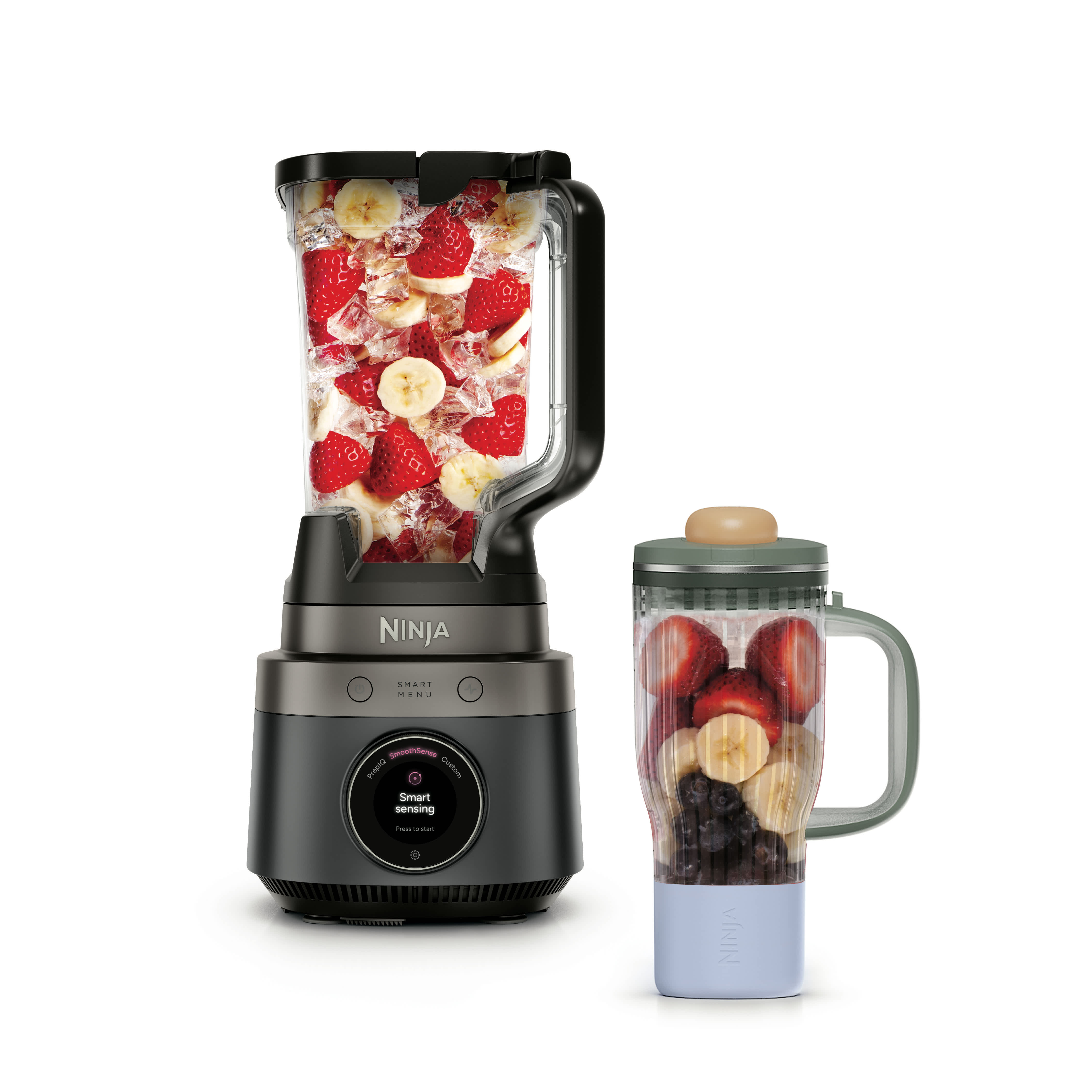 Ninja CrushBOSS LB301BK Onyx base with XL pitcher and one separate BlendBOSS tumbler