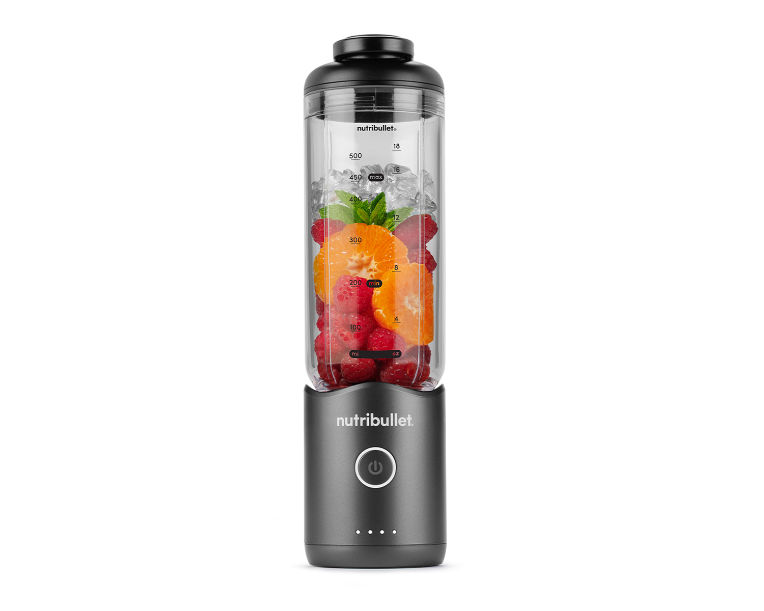 nutribullet Flex NBPB50200ID Gunmetal Gray, 22-ounce cup and detachable motor base.