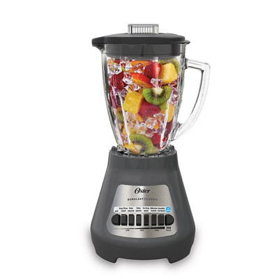 Exact Oster Oster® Classic Series 8-Speed Blender with 6-Cup Glass Jar, Gray manufacturer product image.