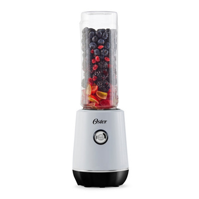 White Oster MyBlend Plus base and one clear sport bottle